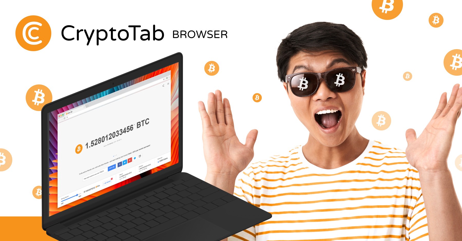Earn free bitcoin while surfing in CryptoTab Browser ...